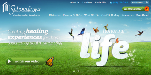 Click on the image of Schoedinger’s website to see it live!