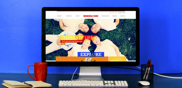 This website is bright, uplifting and encourages families to celebrate life. It looks totally unlike the dark and dreary funeral website that most families expect.