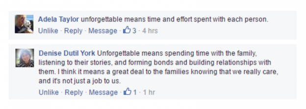 unforgettable funeral