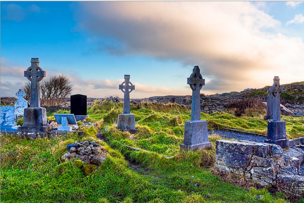 Aran Islands Cemetery by Mark E Tisdale.