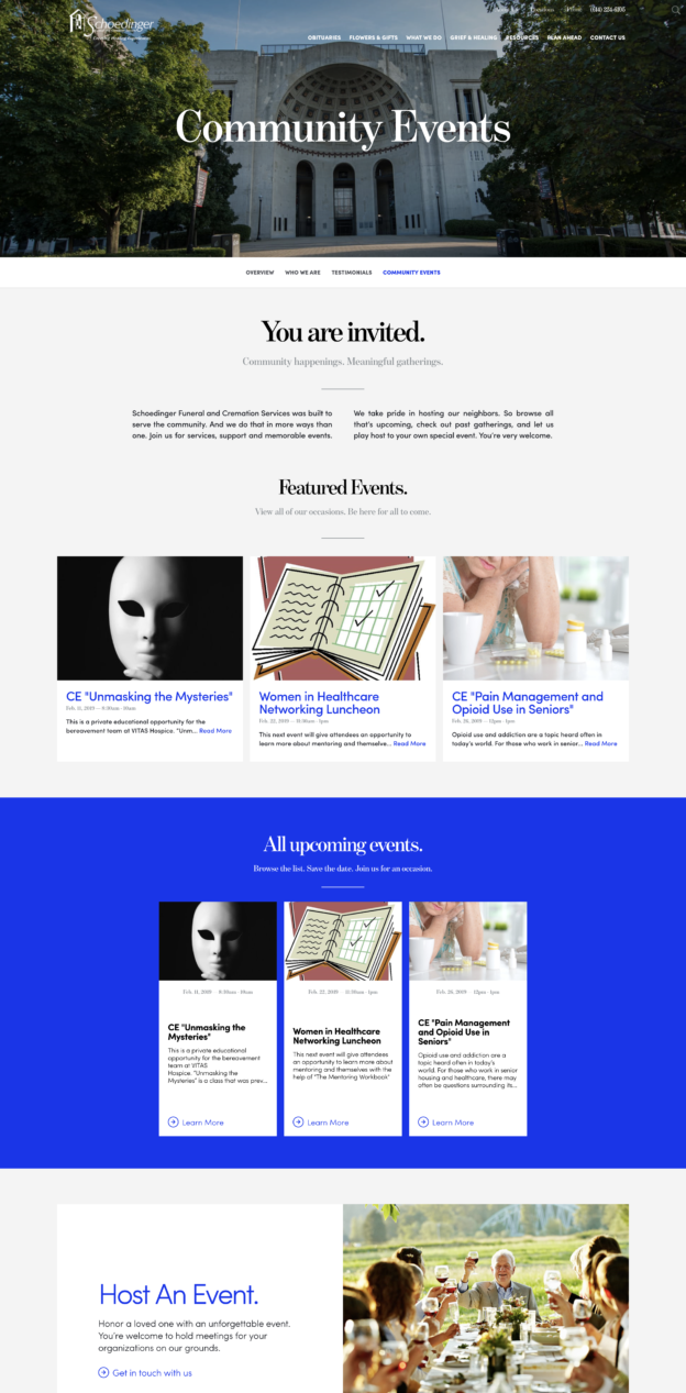 funeral home website