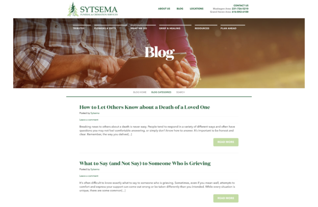 funeral home website